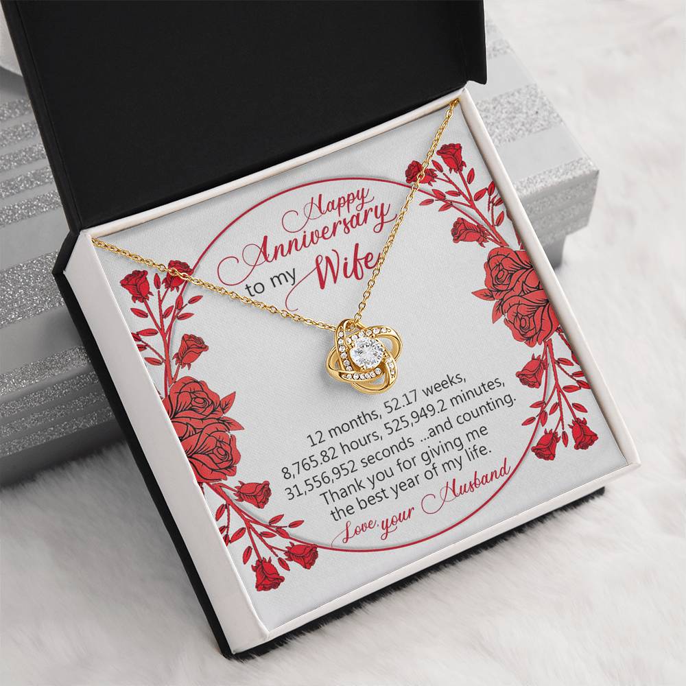 Thanks you for giving me the best year of my life - Happy Aniversary