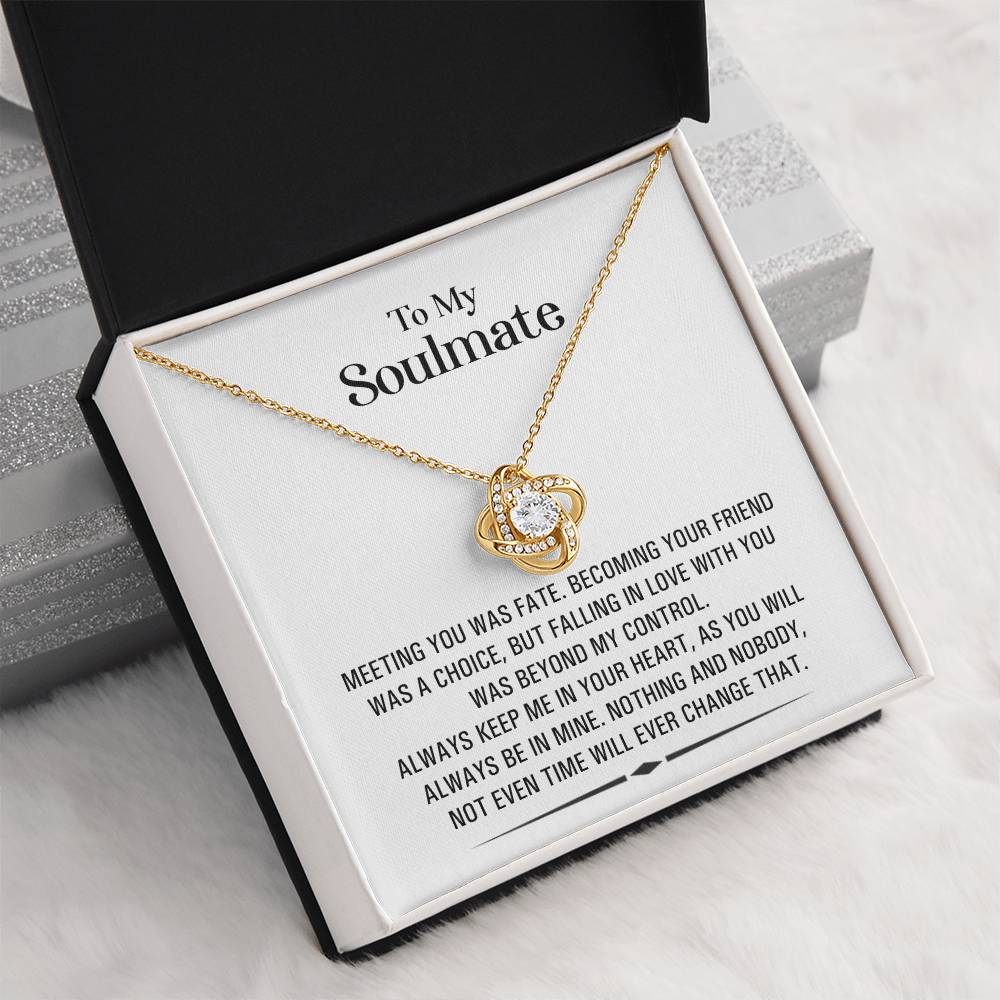 (Almost Gone!) Soulmate Necklace -Symbol of Endless Love – Perfect for Anniversary