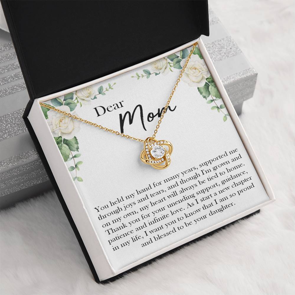 Mother of the Bride Gift From Daughter, to My Mom Necklace, Mother Daughter Necklace, Mom Birthday Gift