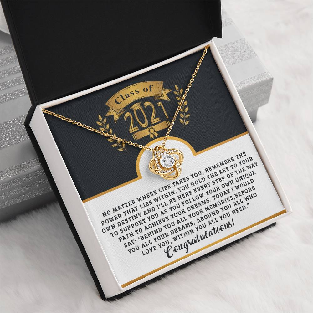 (Almost Gone ) Class of 2021 - Class 2021 - Necklace - Congratulations - Happy Graduation Day