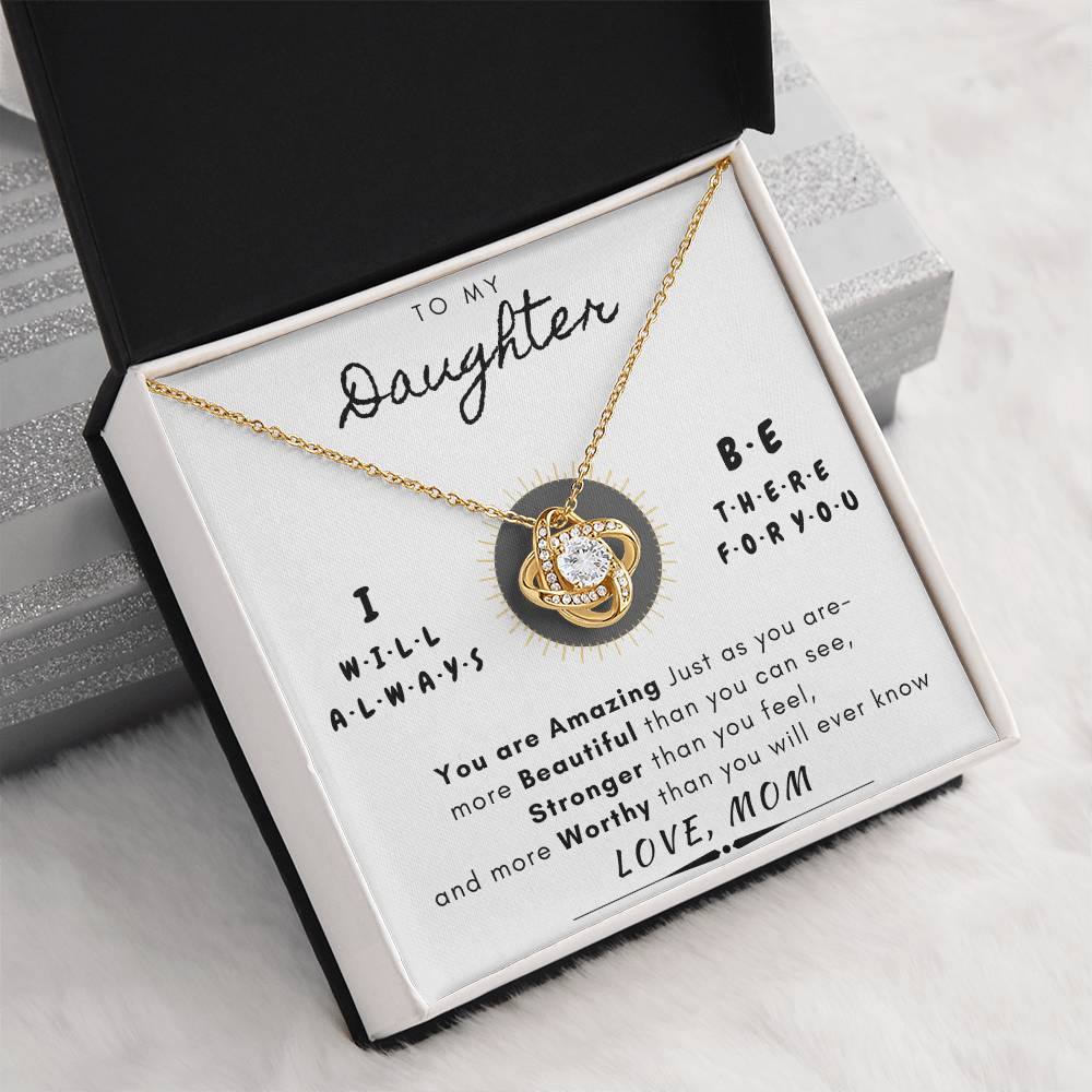 "To My Daughter" Always There for You Necklace Gift Set