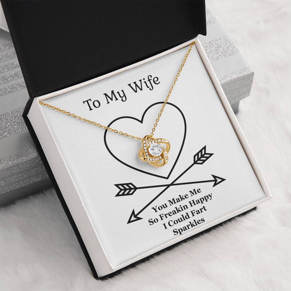 Jewelry Gift For Wife,The Love Knot Necklace, Anniversary Gift From Husband