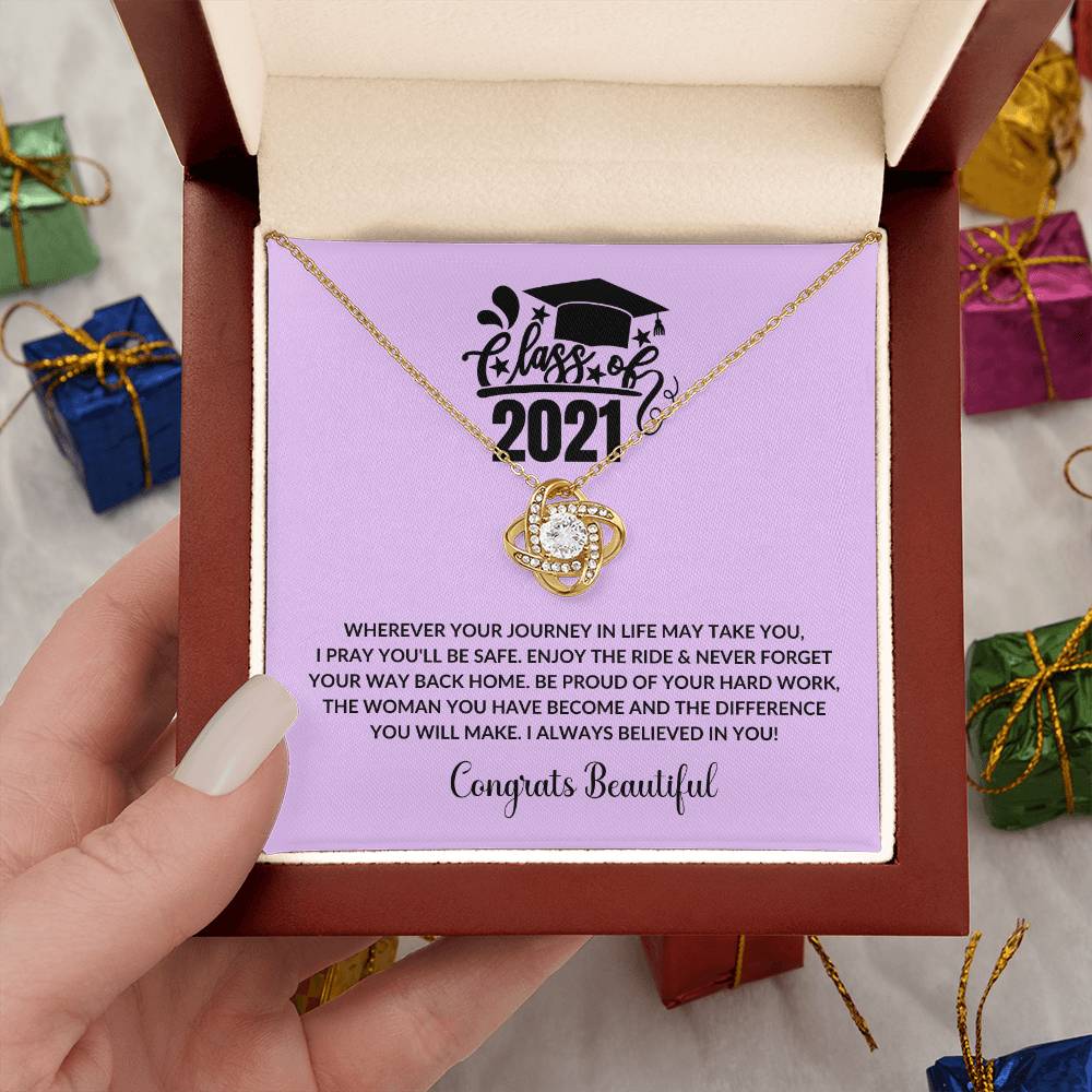 (Almost Gone) Class of 2021 - Graduation Necklace - Congrats Graduate Necklace Gift