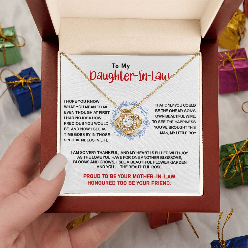 To My Daughter-in-Law | Love Knot Necklace💓