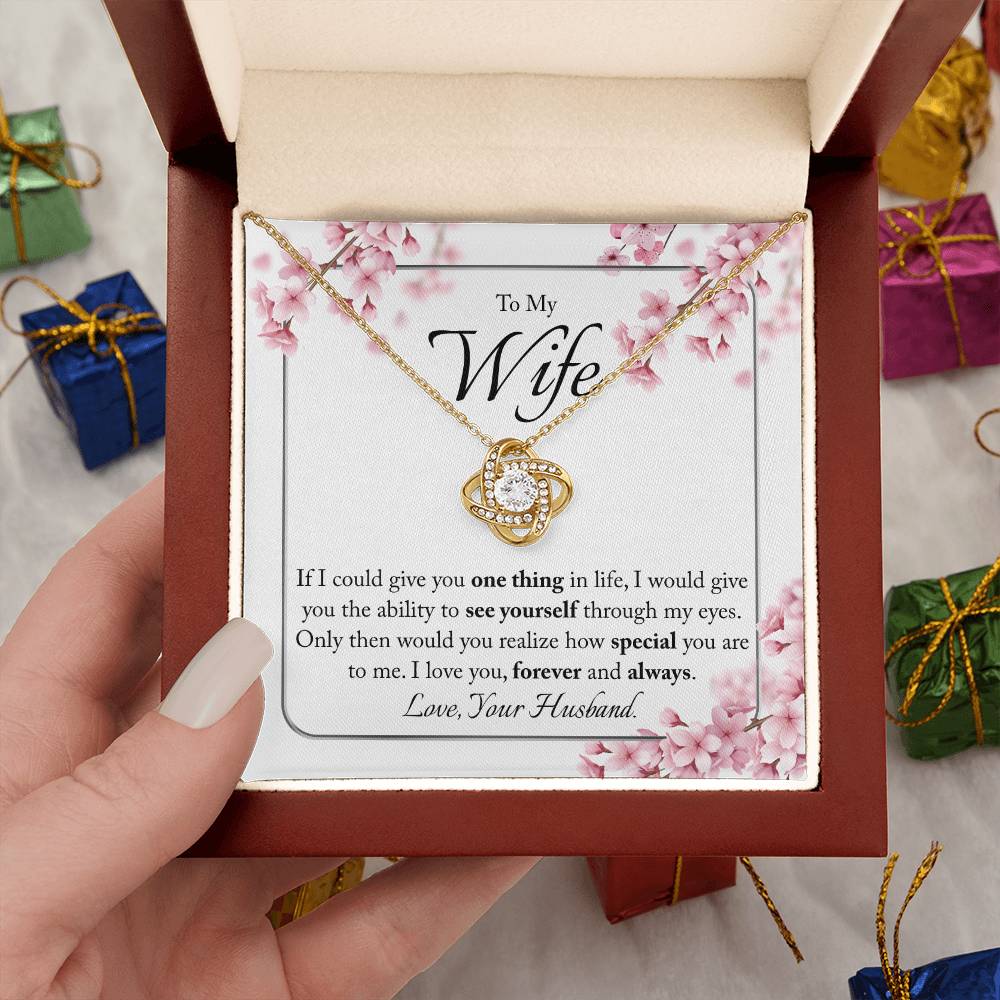 "One Thing" | Love Knot Necklace | Gift for Wife