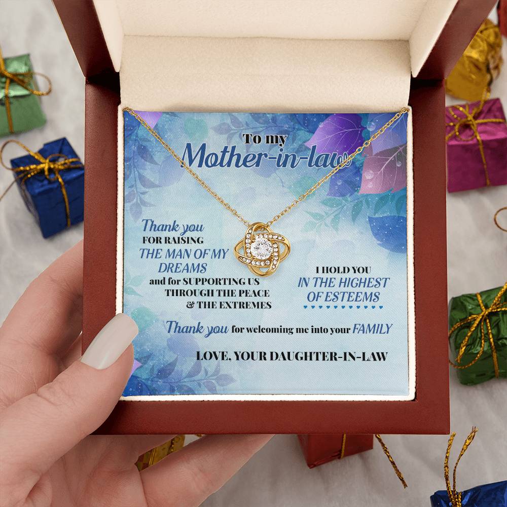 "To My Mother-In-Law" - Knot Necklace - (Almost Sold Out) - To My Wonderful Mother-in-law – With Gratitude