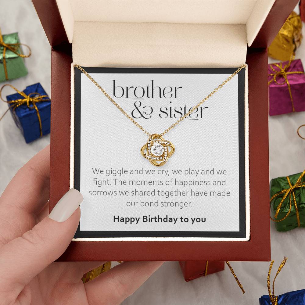 Birthday Gift for Sister from Brother - 925 Sterling Silver Pendant