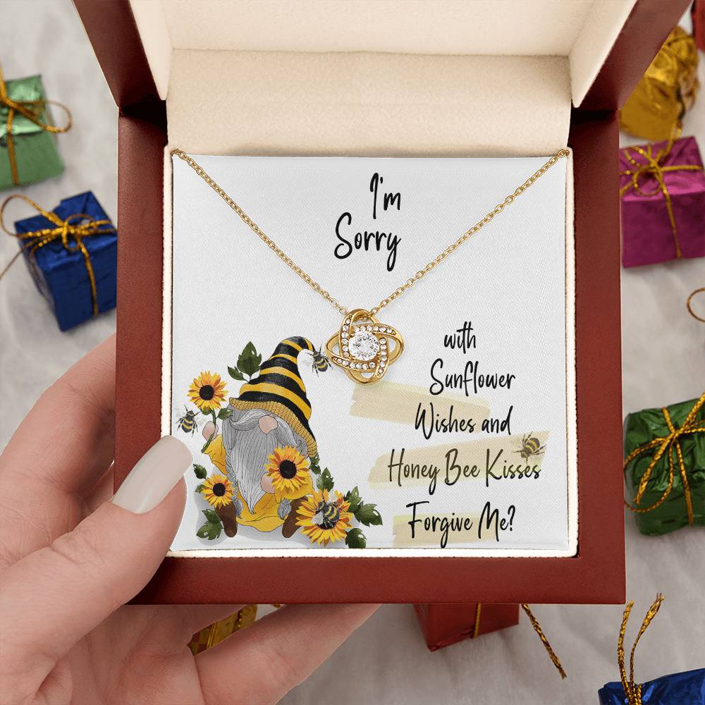 Forgive Me Gift, I'm Sorry Love Knot Necklace