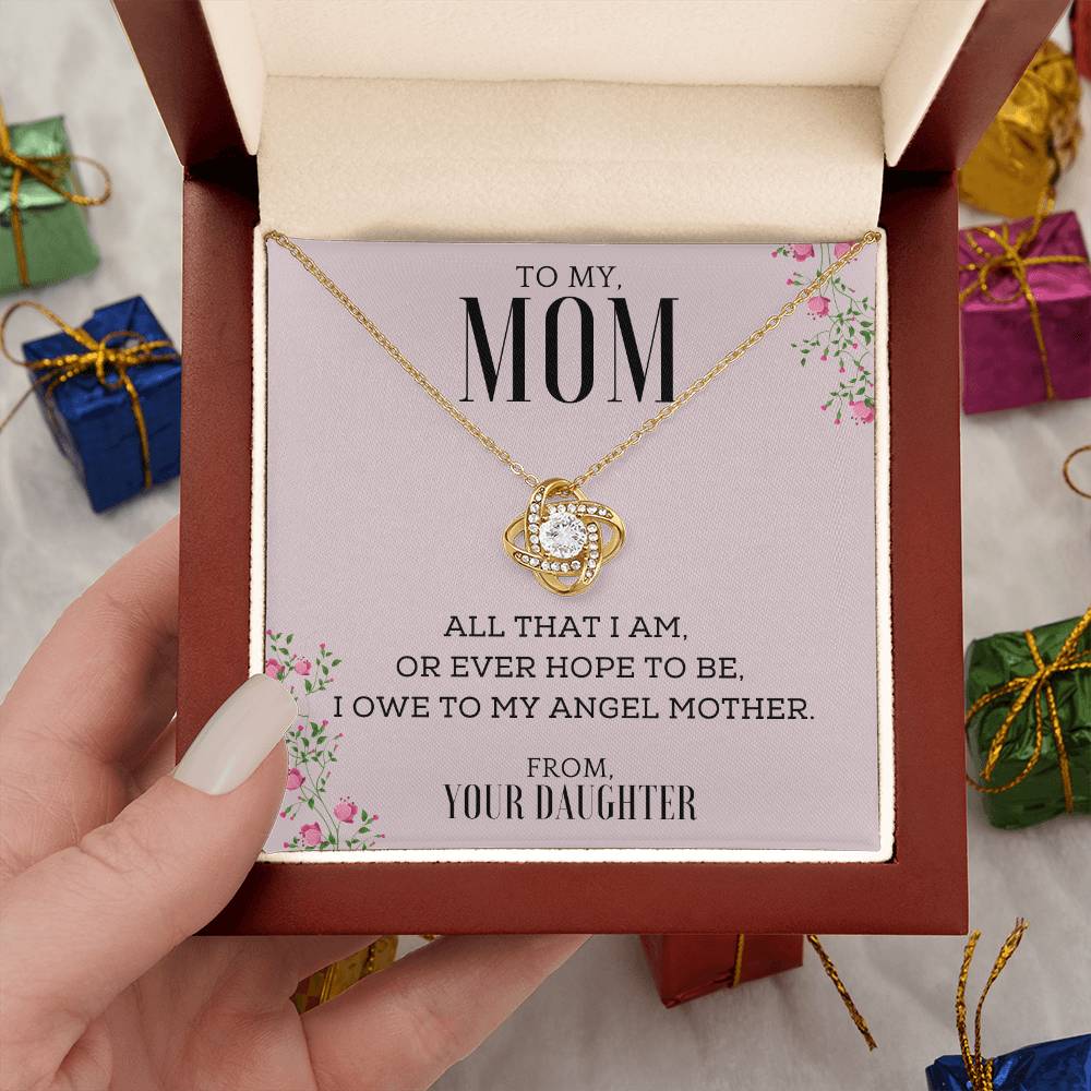 "All That I Am, or Ever Hope to Be, I Owe to My Angel Mother" | Necklace
