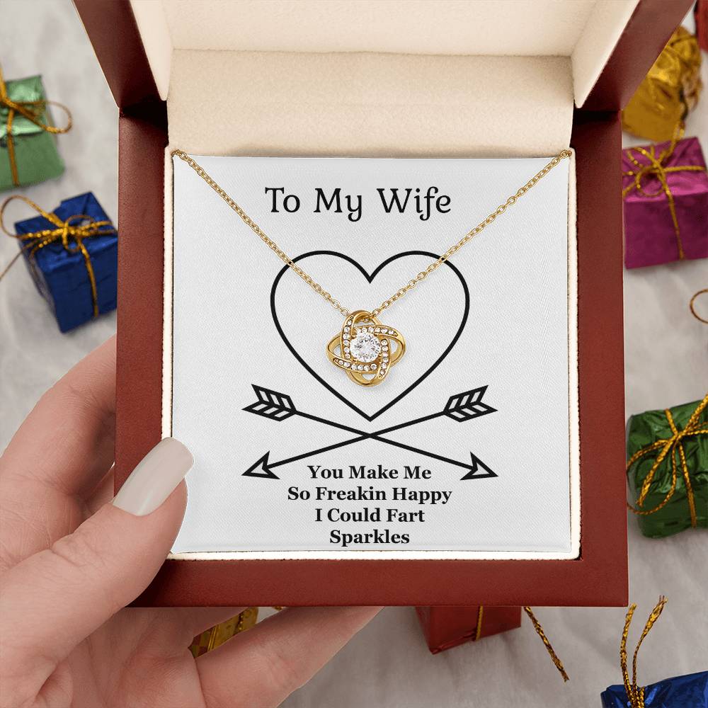 Jewelry Gift For Wife,The Love Knot Necklace, Anniversary Gift From Husband