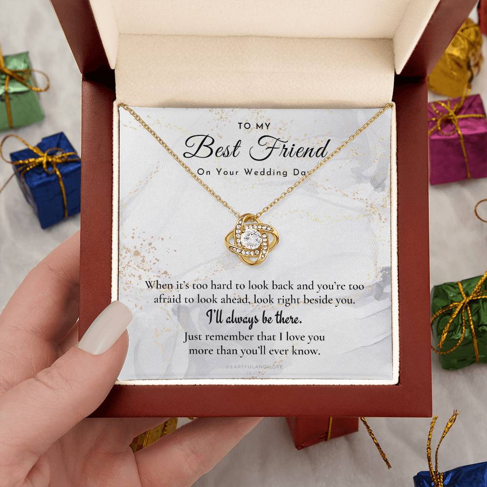 Best Friend Gift on Her Wedding Day, Best Friend to Bride Necklace, Best Friend Gift to Bride, Bride Gift From Maid of Honor, to My Best Friend