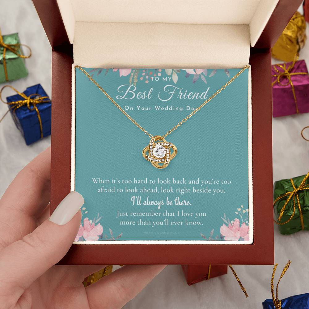 Best Friend Gift on Her Wedding Day, Best Friend to Bride Necklace, Best Friend Gift to Bride, Bride Gift From Maid of Honor, to My Best Friend
