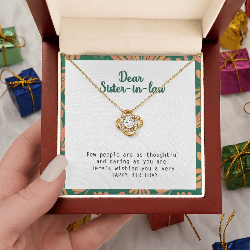 Happy Birthday Gift for Sister In Law - 925 Sterling Silver Pendant