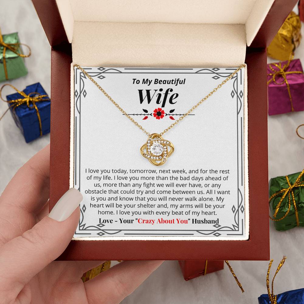 To My Wife - All I Want Is You - Necklace
