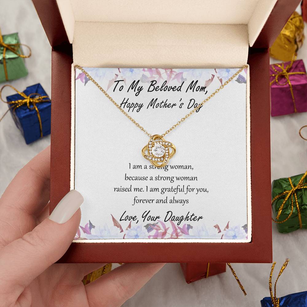 "Forever and Always" Mother's Day Necklace - To Beloved Mom - Happy Mother's Day, Women’s Day