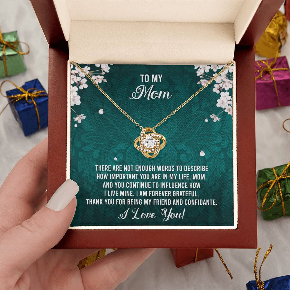 To My Mom - I Love You Necklace