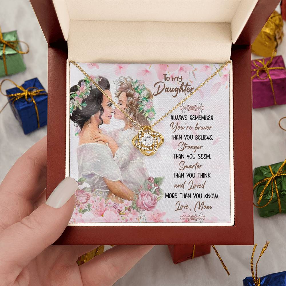 To My Daughter Necklace – Forever my pride and joy - Christmas