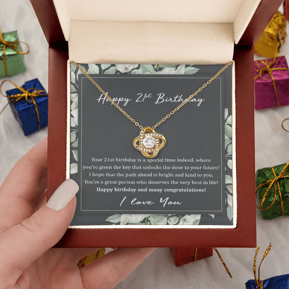 21st Birthday Gift Necklace: Birthday Gift For Daughter, Bestfriend, Niece, Granddaughter, Jewelry Gift For Her Birthday