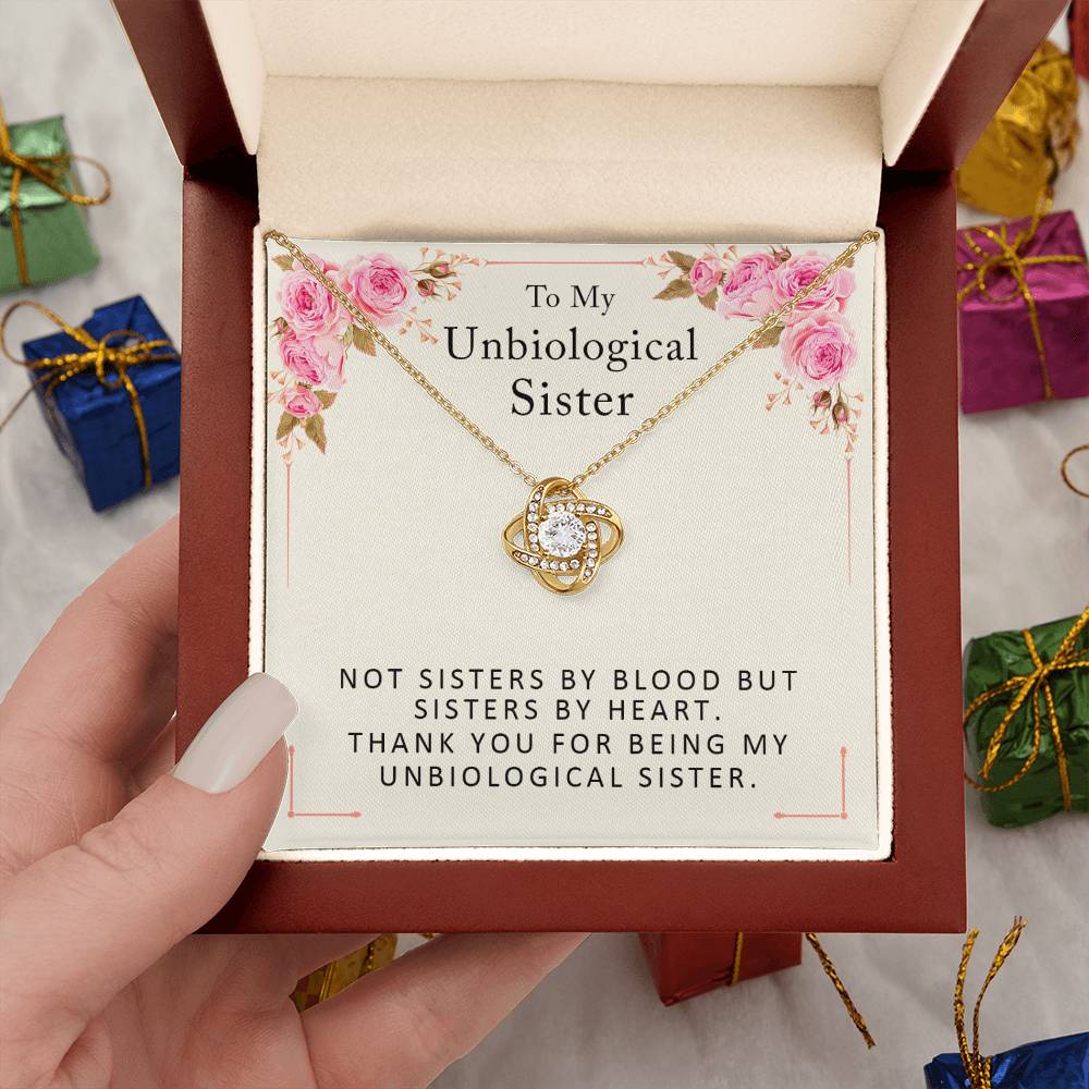 Unbiological Sister Necklace - Birthday Gifts for Best Friend