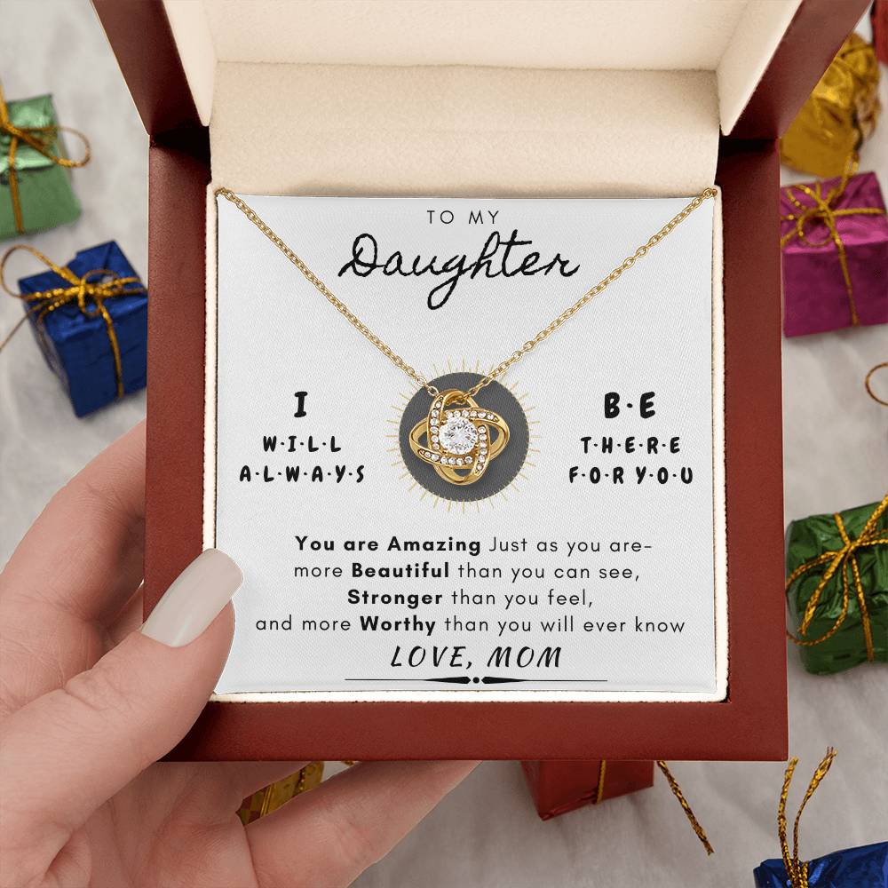 "To My Daughter" Always There for You Necklace Gift Set