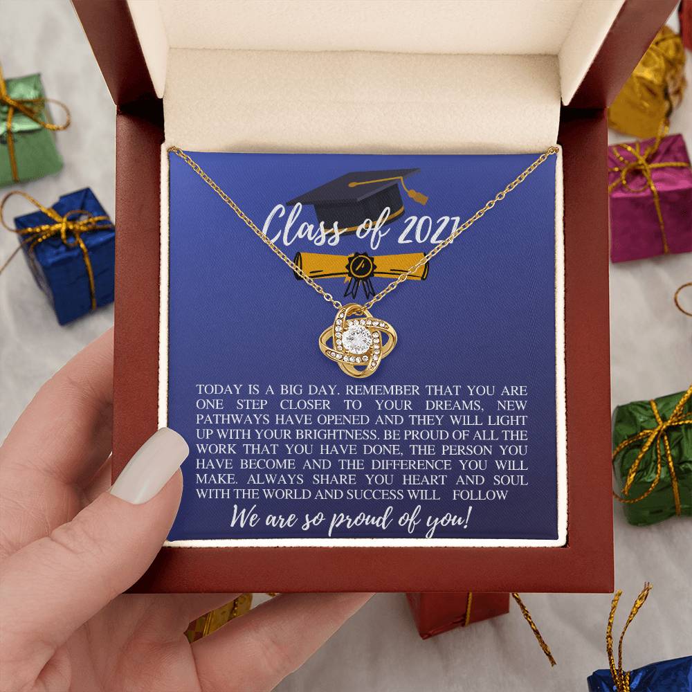 (Almost Gone ) Class of 2021 - Amazing Necklace - Gift To Graduation - The Journey Begins
