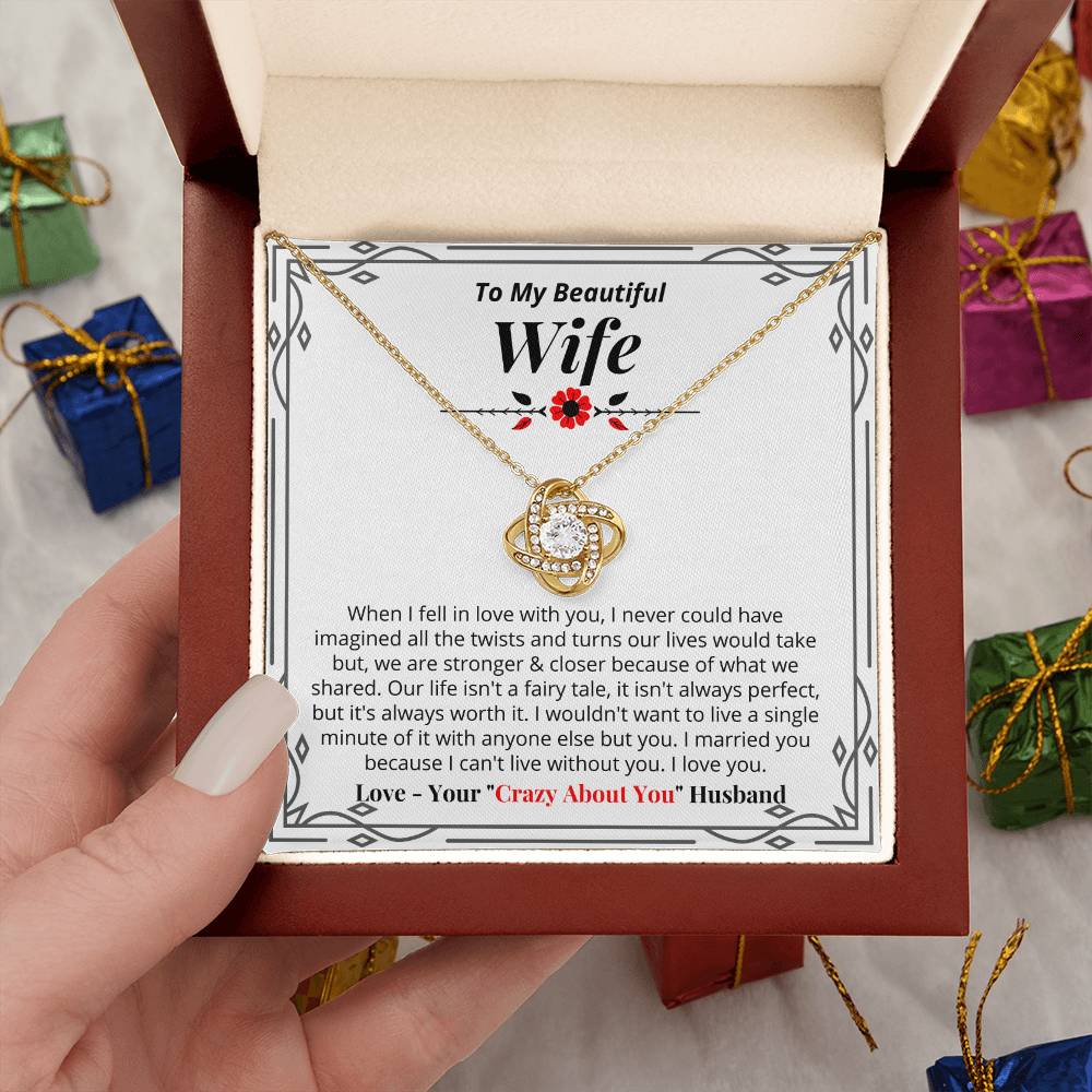 To My Wife - I Can't Live Without You - Necklace