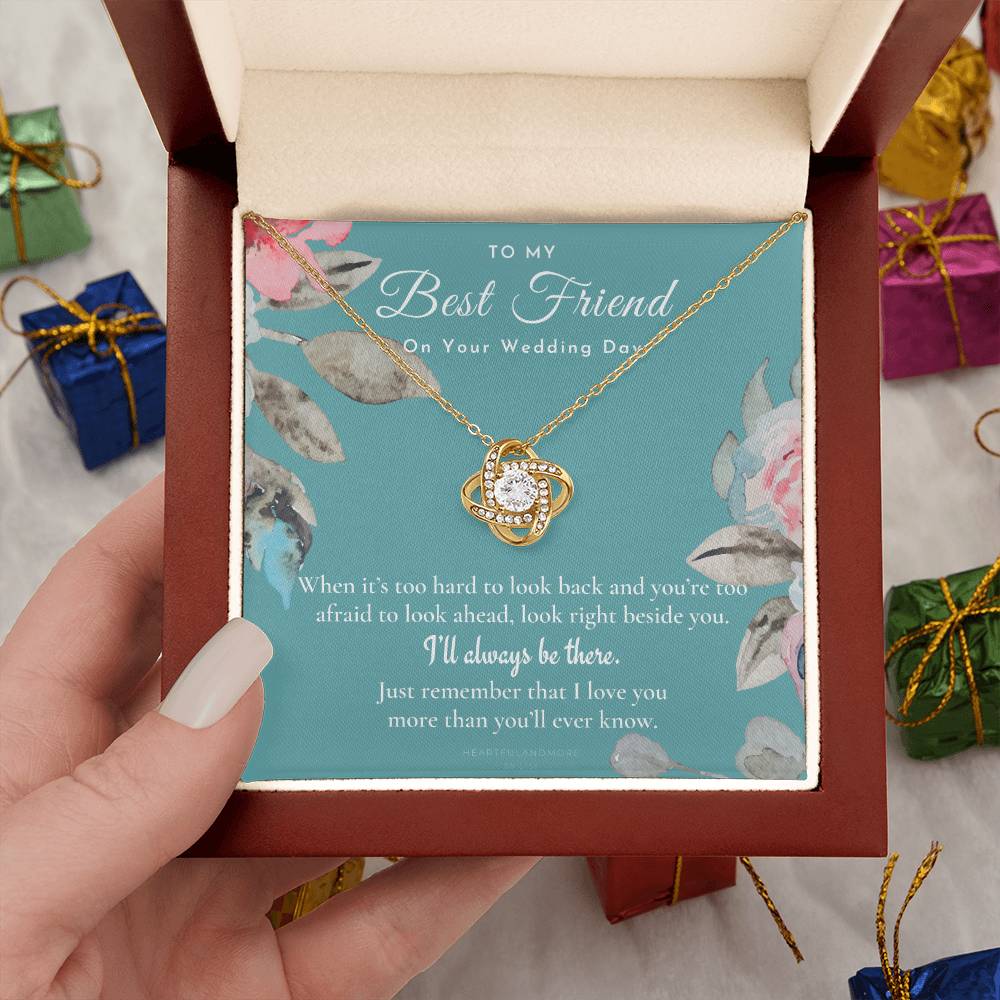 Best Friend Gift on Her Wedding Day, Best Friend to Bride Necklace, Best Friend Gift to Bride, Bride Gift From Maid of Honor, to My Best Friend