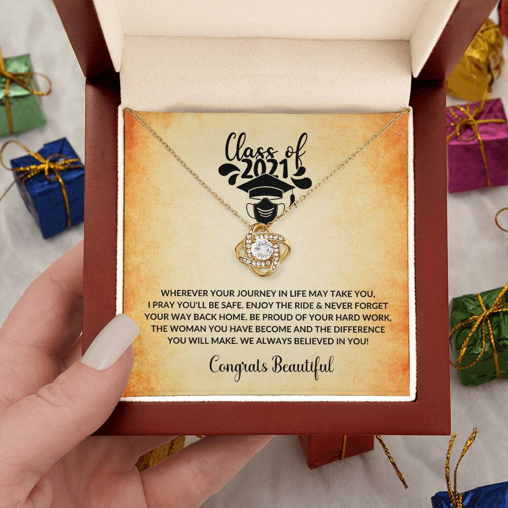 (Almost Gone) Class of 2021 - Always Believed In You - Graduation Necklace