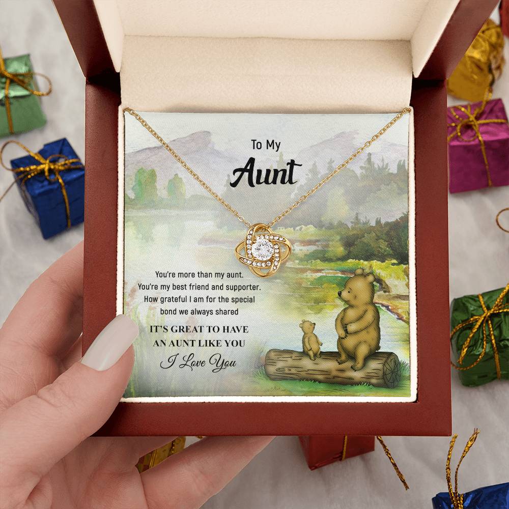Necklace to My Aunt – It’s great to have an aunt like you - Mother’s Day