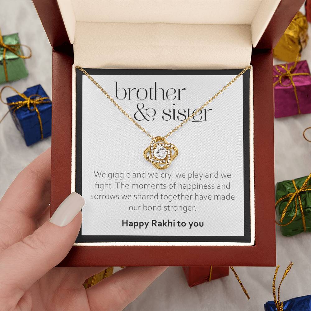 Rakhi Gift for Sister From Brother - 925 Sterling Silver Pendant