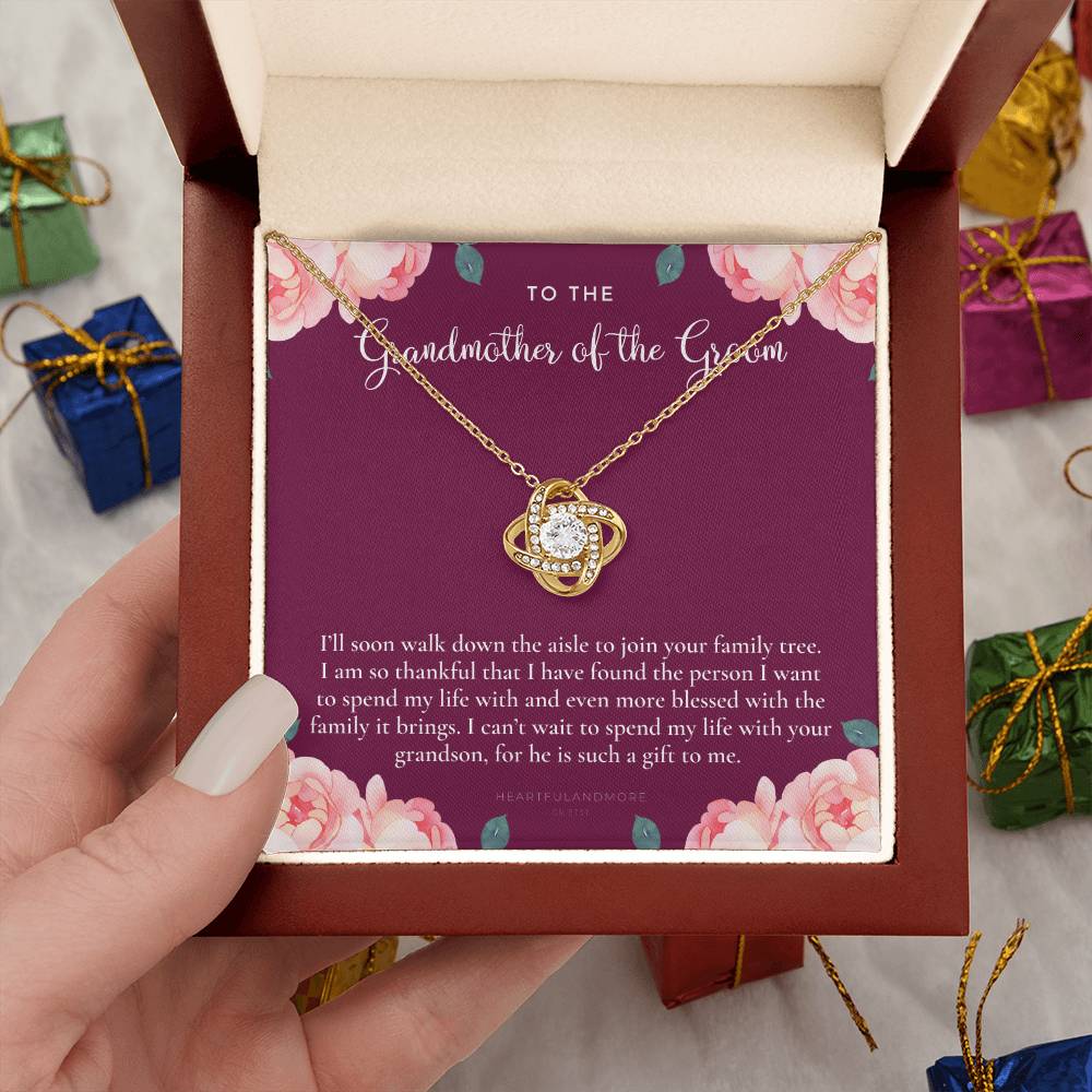 Grandmother of the Groom Gift Necklace, Grandma Wedding Gift, Nana, Bridal Shower, Rehearsal Dinner, Thank You Gift