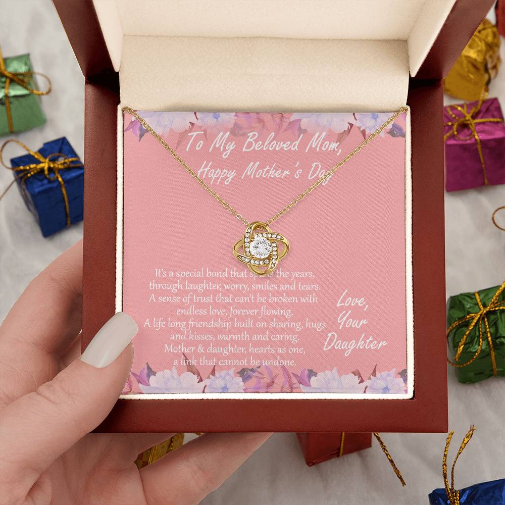 "Special Bond" - Mother's Day Necklace -  To My Loving Mom – Happy Mother’s Day