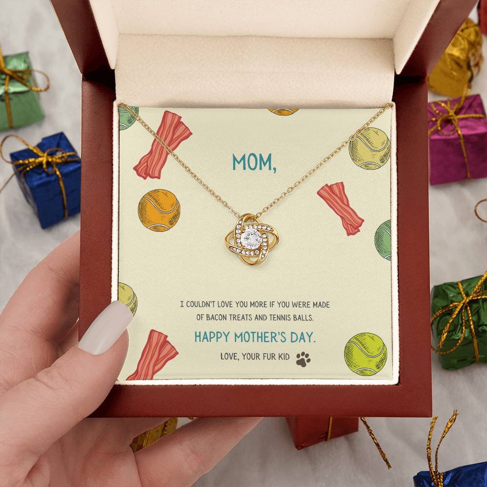 "I Couldn't Love You More" - Mother's Day Love Knot Necklace -  Gift For Mother - Mother’s Day, Women’s Day