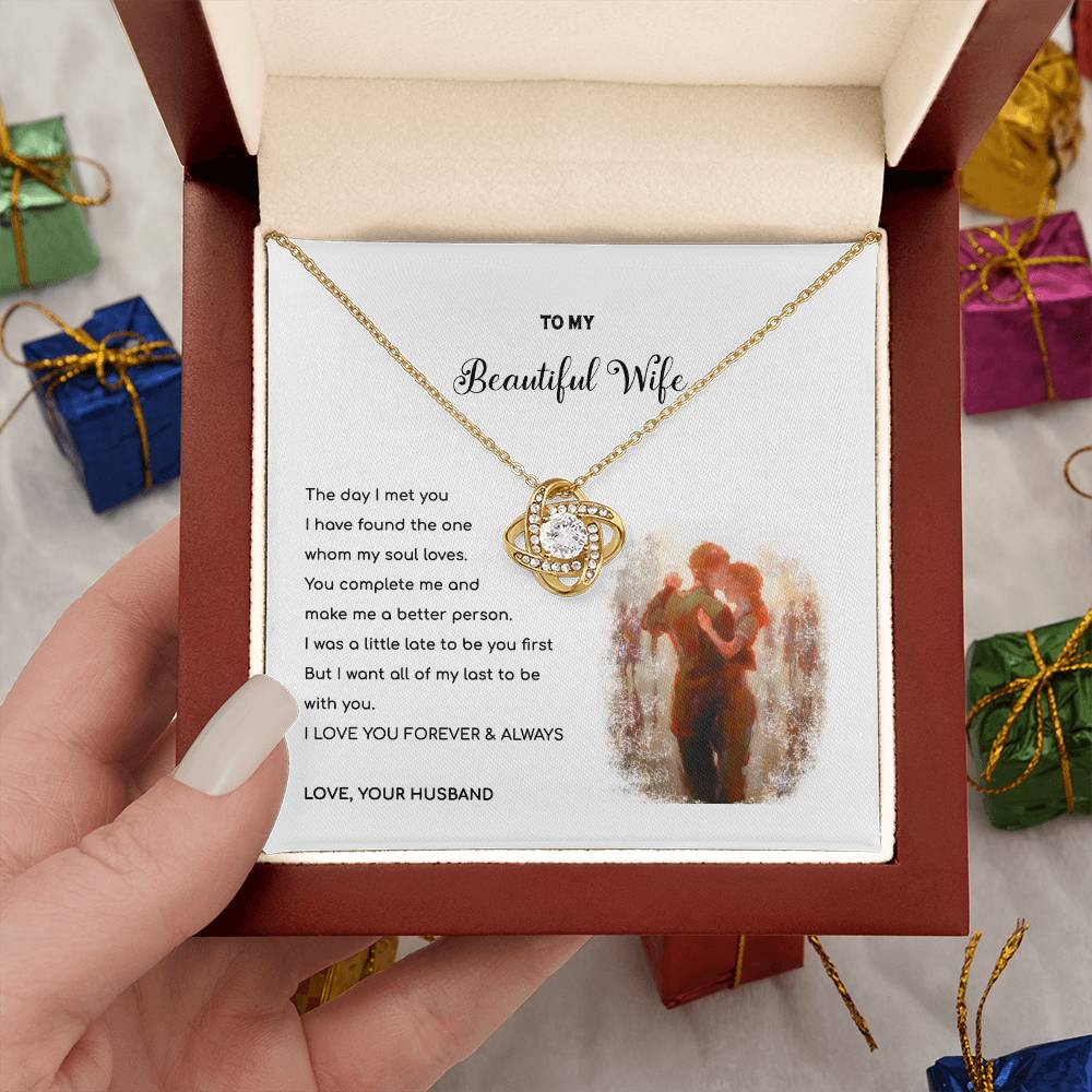 YOU ARE MY LAST - Love Knot Necklace