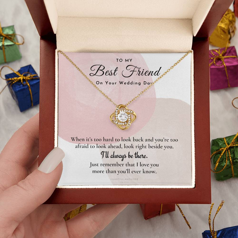 Best Friend Gift on Her Wedding Day, Best Friend to Bride Necklace, Best Friend Gift to Bride, Bride Gift From Maid of Honor, to My Best Friend