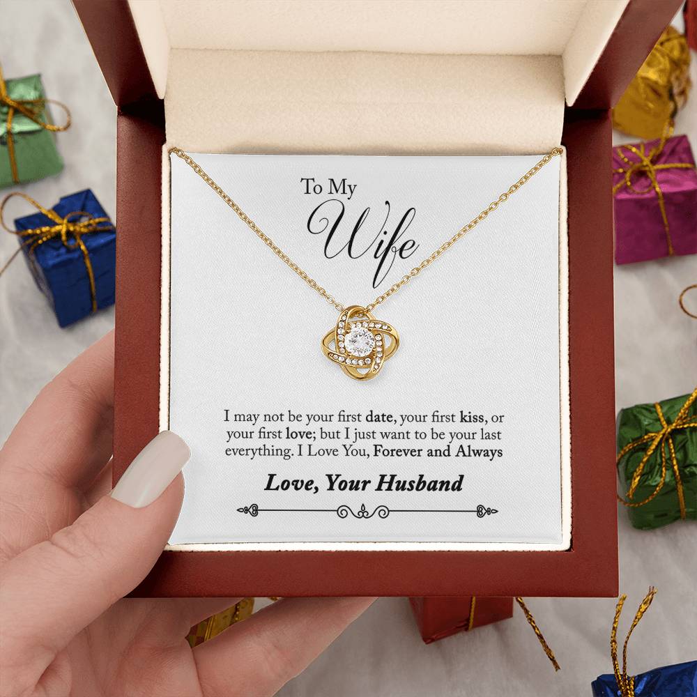 " Gift for Wife " Necklace -  First Love, First Kiss, First Date