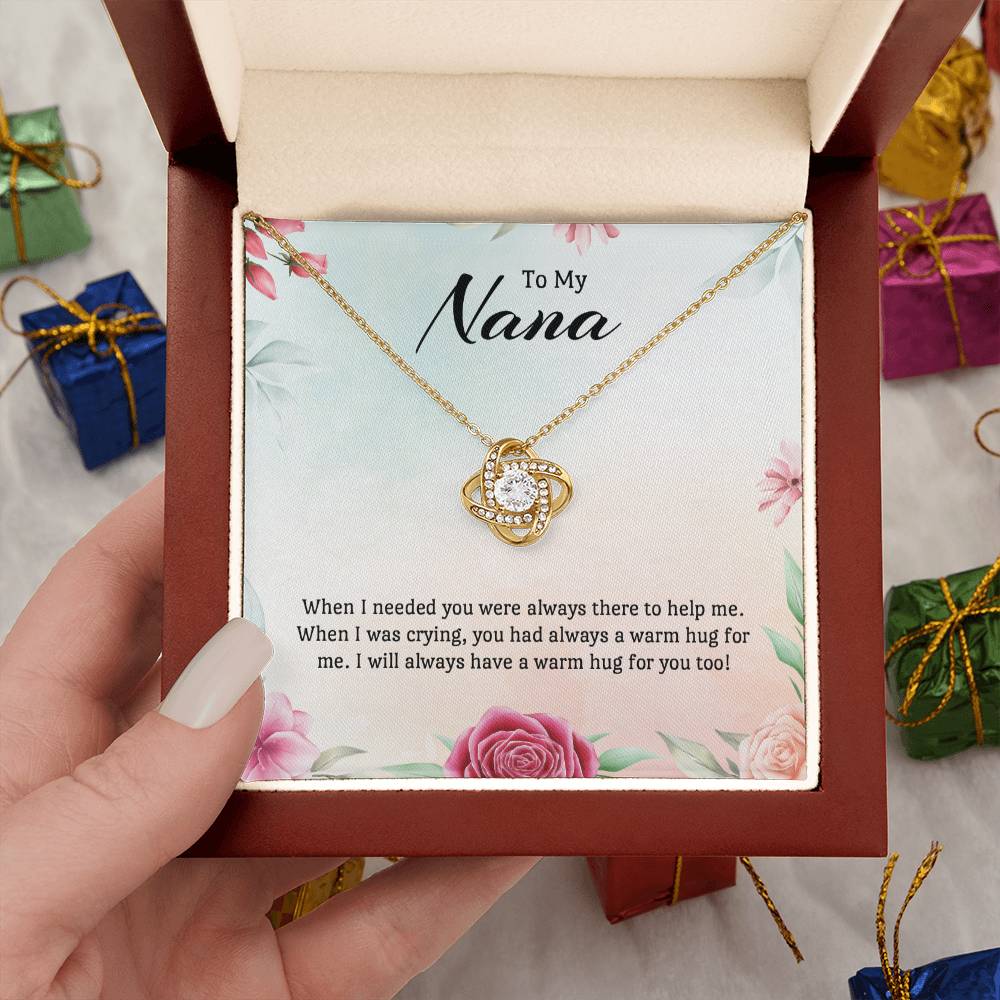 Love Knot Necklace For Nana - A Hug in Every Moment on New Year