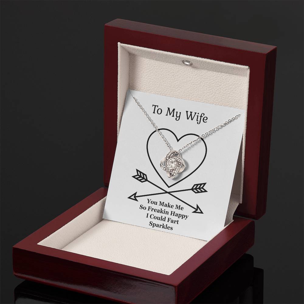 Jewelry Gift For Wife,The Love Knot Necklace, Anniversary Gift From Husband