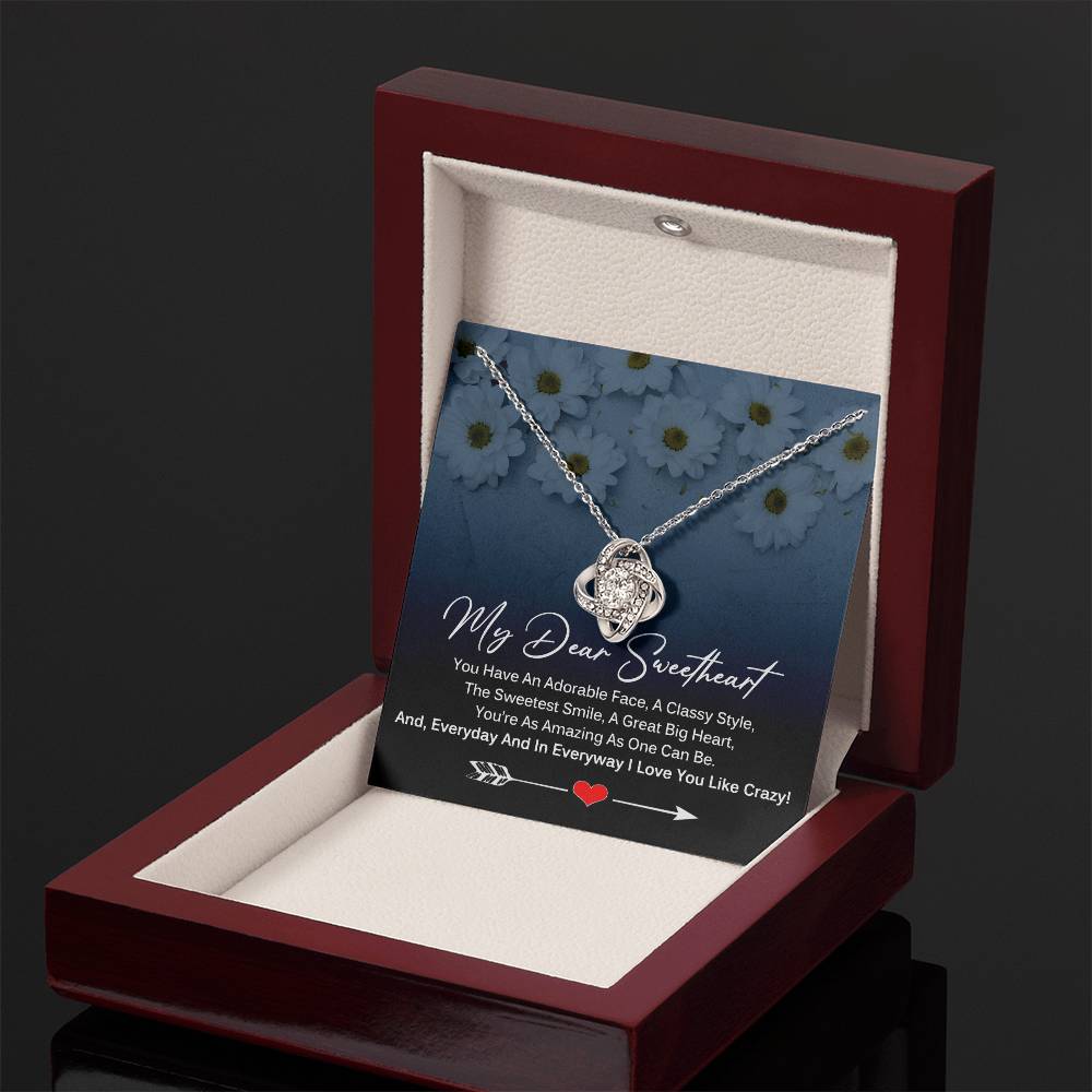 My Dear SweetHeart Necklace - I Love You Like Crazy