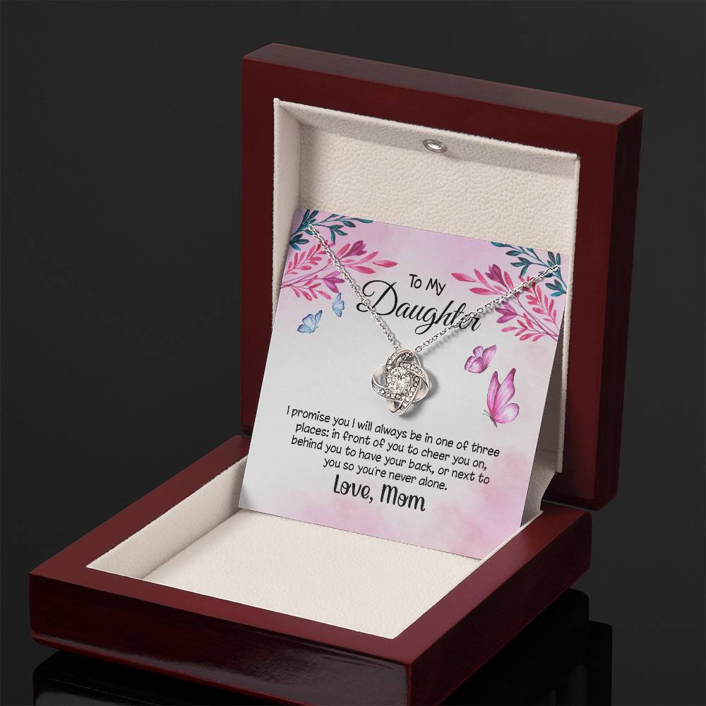 To My Daughter Necklace - Always in Front, Behind, or Beside You on Easter