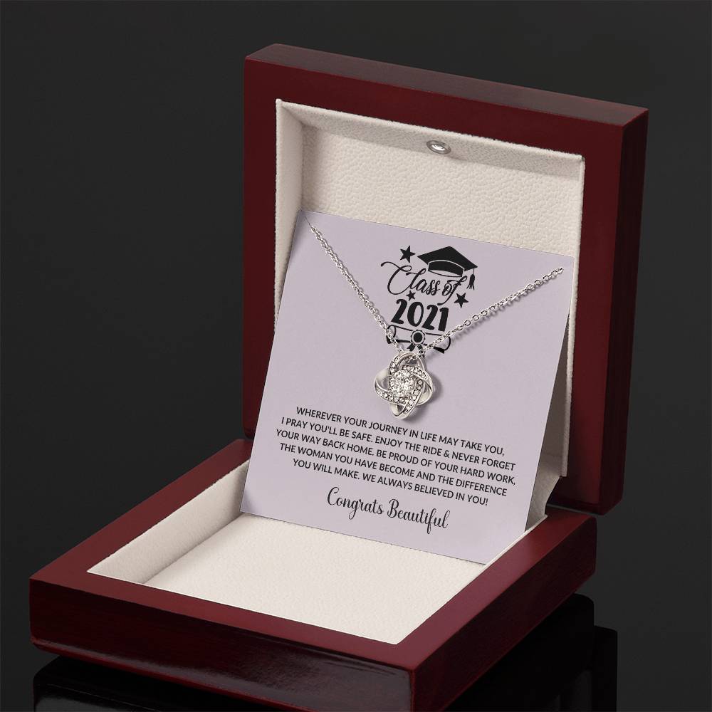 (Almost Gone) Class of 2021 - Enjoy The Ride - Graduation Necklace - Graduation Gift for Boyfriend – Proud of You Forever