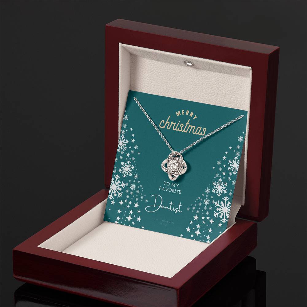 Christmas Gift for Dentist, Necklace Gift for Woman Dentist, To My Favorite Dentist, Merry Christmas, X-Mas Jewelry Gift for Dentist