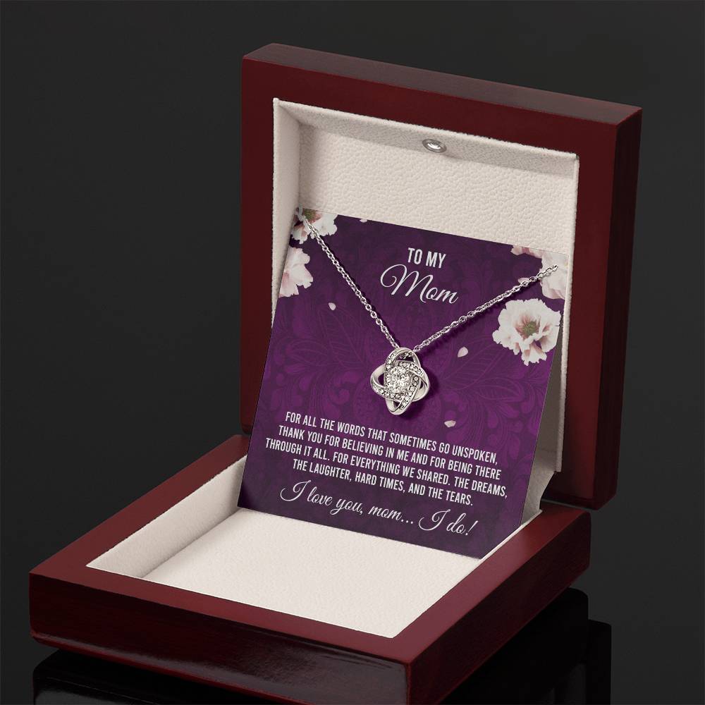 To My Mom - I Love You Necklace