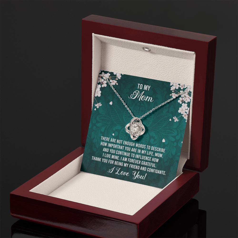 To My Mom - I Love You Necklace