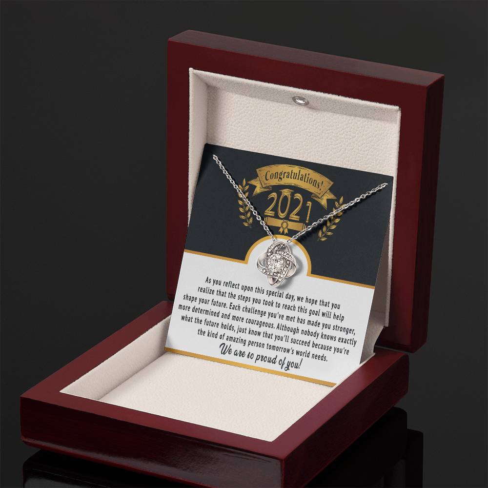 (Almost Gone ) We Are So Proud of You! - Necklace -  The Future Is Yours, Happy Graduation