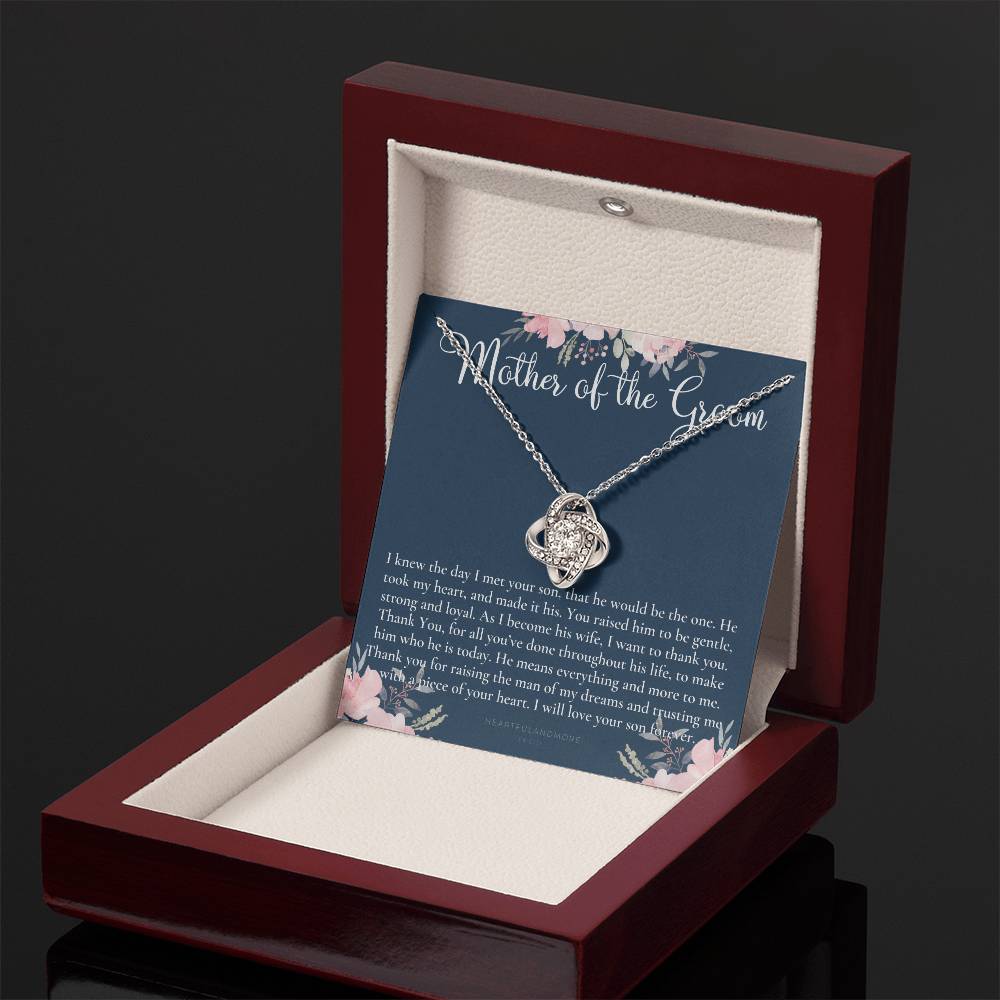Mother of the Groom Gift Necklace, Wedding Gift, Bridal Party, Rehearsal Dinner, Man of My Dreams, Parent of Groom, Mother in Law Gift