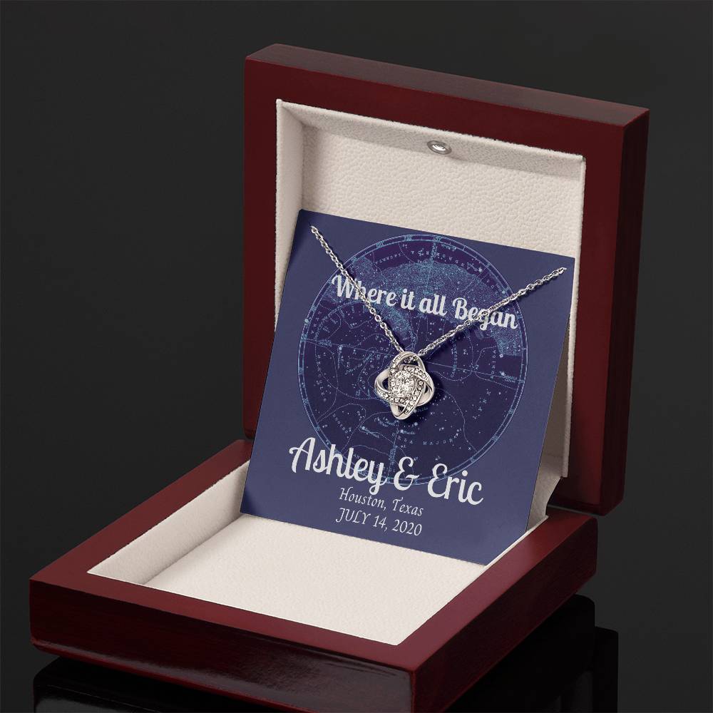 Anniversary Stars Lover Gift – Where it all began, our love written in the stars - Anniversary