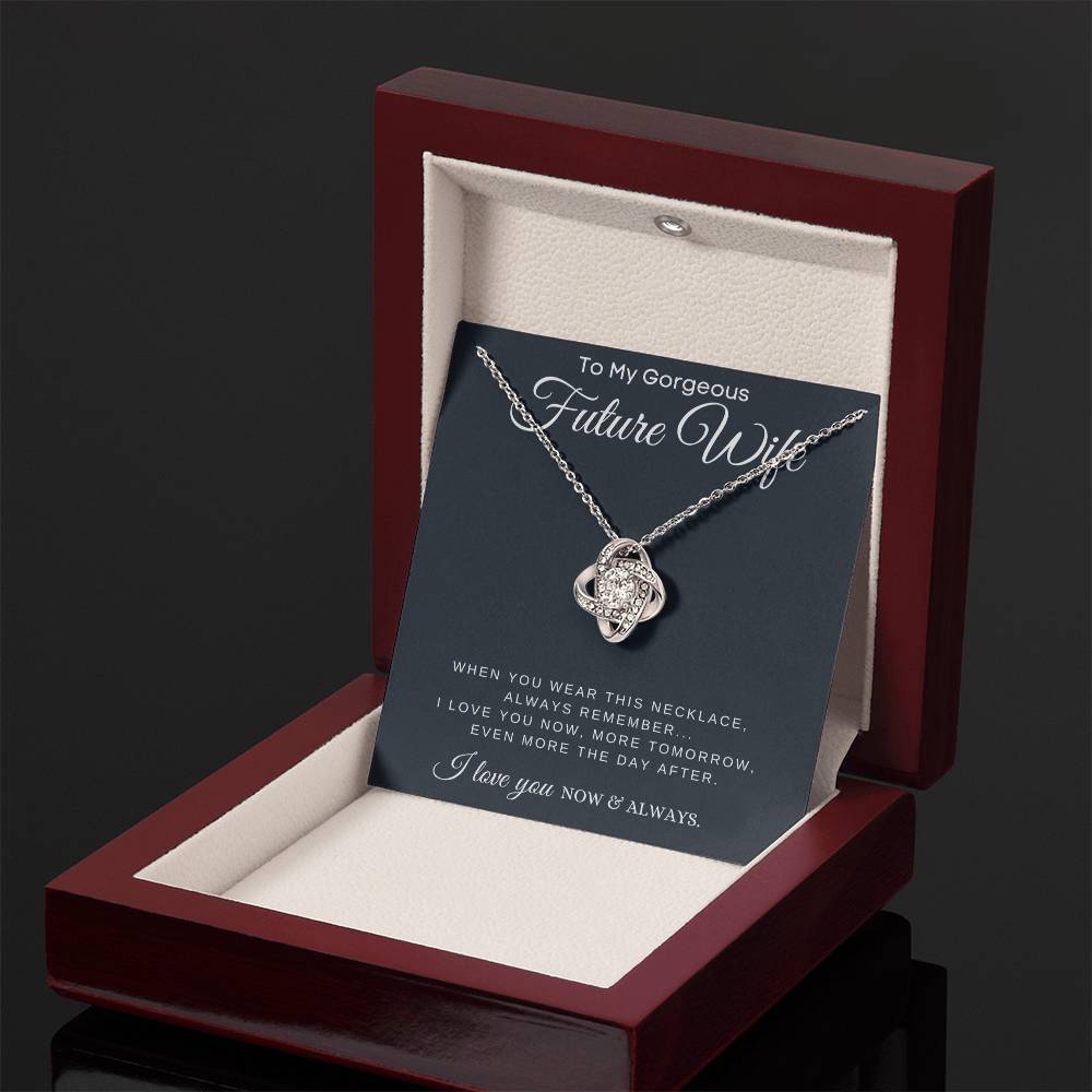 (Almost Gone!) Now & Always - Future Wife Heart Necklace - A Promise of Forever Love – Engagement Gift