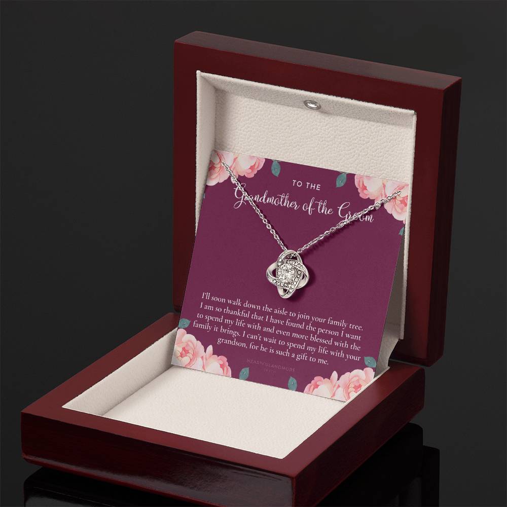 Grandmother of the Groom Gift Necklace, Grandma Wedding Gift, Nana, Bridal Shower, Rehearsal Dinner, Thank You Gift