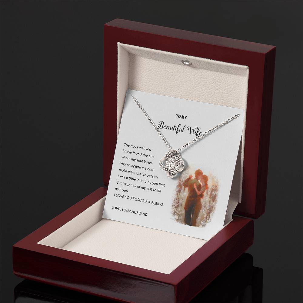 YOU ARE MY LAST - Love Knot Necklace